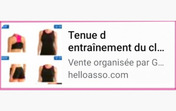 😍Tenue d'entraînement du club 💕