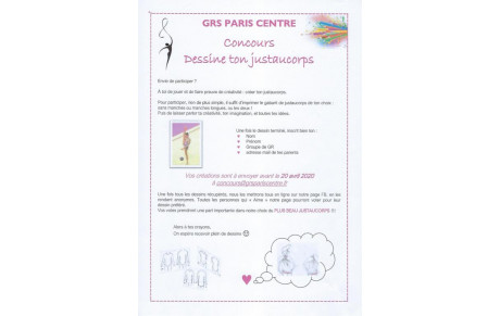 Conscours &quot;DESSINE TON JUSTAUCORPS&quot;